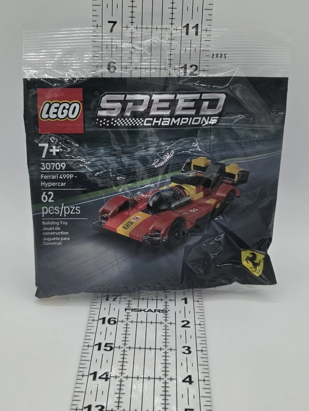 LEGO Speed Champions Ferrari 499P Hypercar 30709 Polybag 62pcs Age 7+ Plastic
